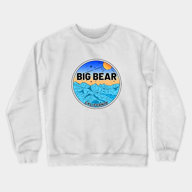 Big Bear Lake California Nevada Skiing Ski Crewneck Sweatshirt by DD2019